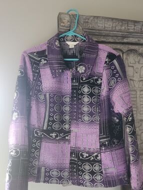 Christopher & Banks Quilted Blazer Sz XL